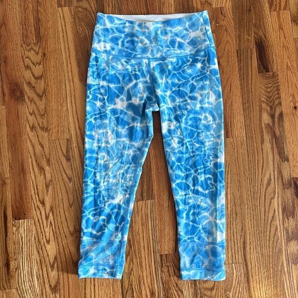 Victoria’s Secret Sport Capri Leggings Blue Blue Medium M - Picture 1 of 4